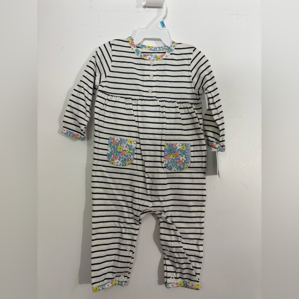 Carters Baby Romper with Floral Accents